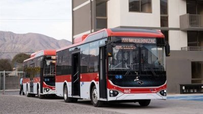 Copiapó es la primera ciudad de Sudamérica en tener transporte público 100% eléctrico