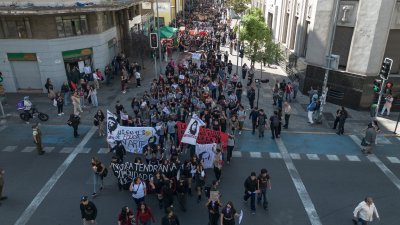 Estudiantes protagonizaron marchas en distintos puntos de la capital