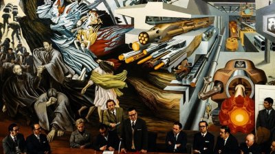 Estaba bajo 12 capas de pintura: Mural borrado en dictadura ve la luz tras 50 años oculto