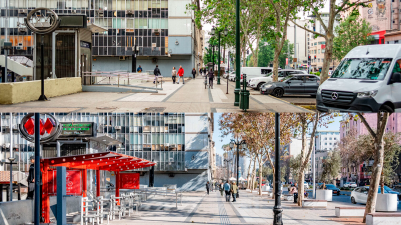 Ya no tiene estacionamientos: así luce el remodelado acceso a la Estación Universidad Católica