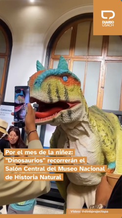 Por el mes de la Niñez: "Dinosaurios" recorrerán el Salón Central del Museo Nacional de Historia Natural