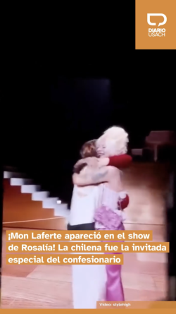 ¡Mon Laferte apareció en el show de Rosalía! La chilena fue la invitada especial del confesionario